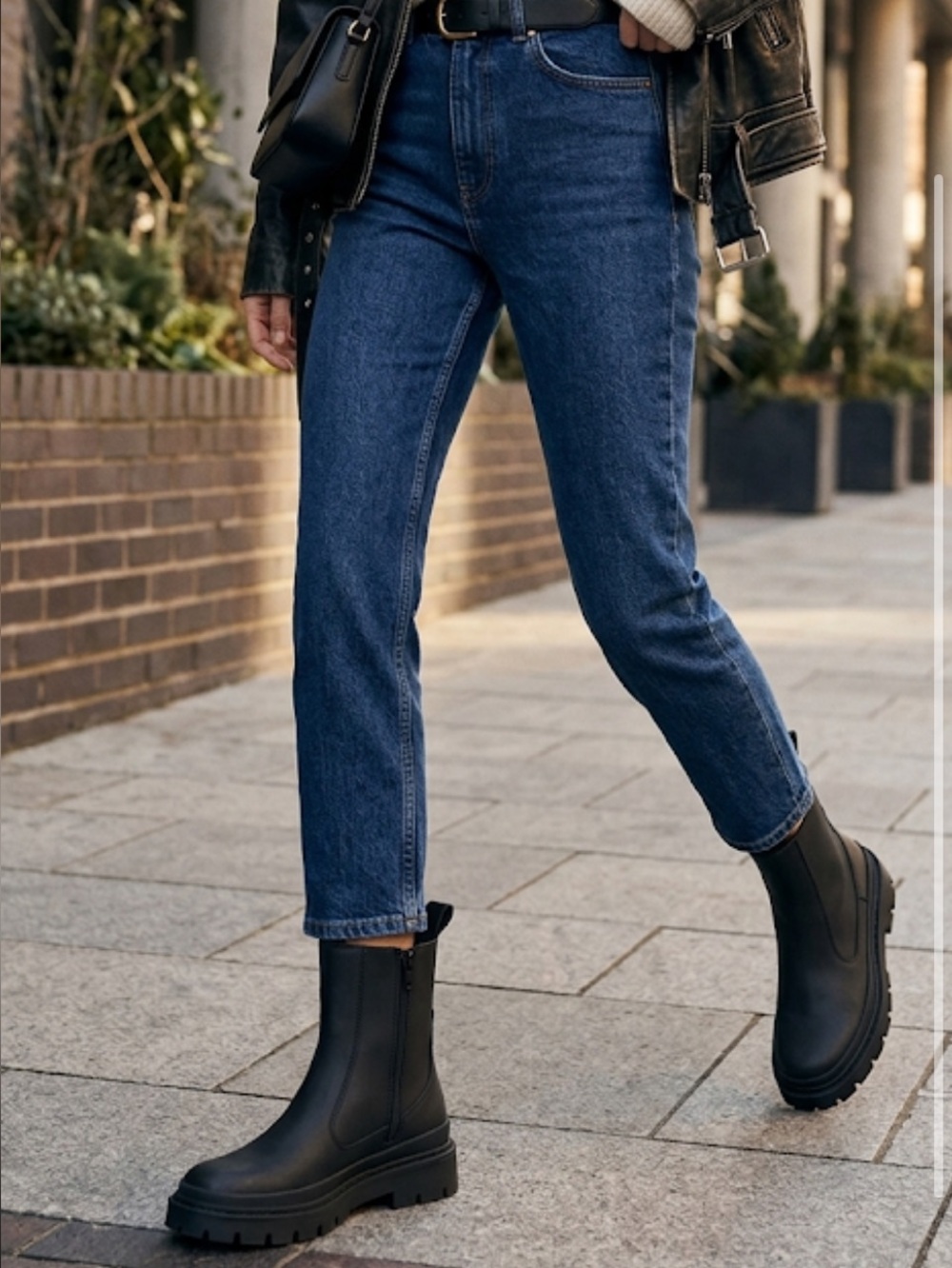 ZARA CHELSEA BOOTS WITH TRACK LUG SOLE NWT